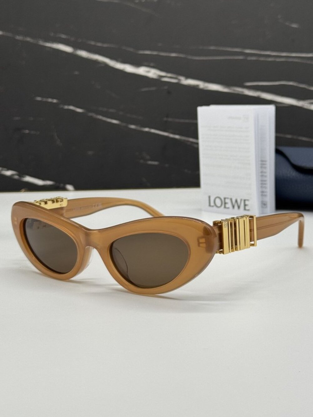 NEW LOEWE LW40156U 50E SUNGLASSES ORANGE WOMEN EYEWEAR LOEWE